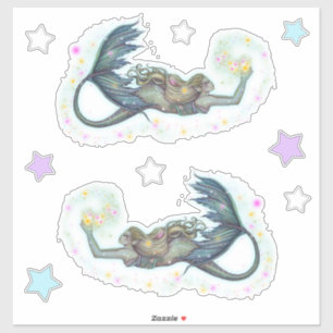 Stickers de sirène de mer céleste par Molly Harris