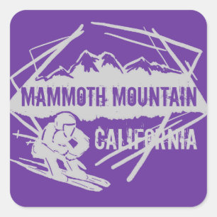 stickers de ski violet Mammoth Mountain California