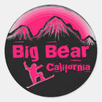 stickers de snowboard rose Big Bear California