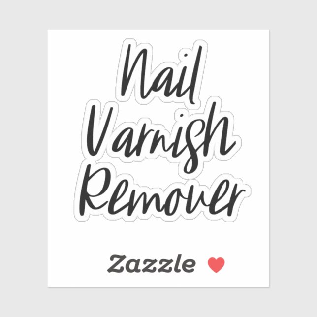 Stickers de stockage Remover de vernis à ongle (Feuille)