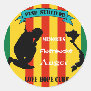 Stickers de survivants du TSPT au Vietnam