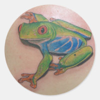 Stickers de tatouage à la grenouille