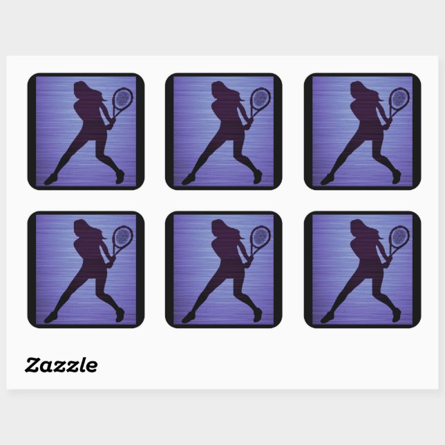 Stickers de tennis en violet (Feuille)