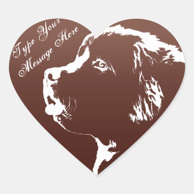 Stickers de Terre-Neuve Stickers de chien personna (Devant)