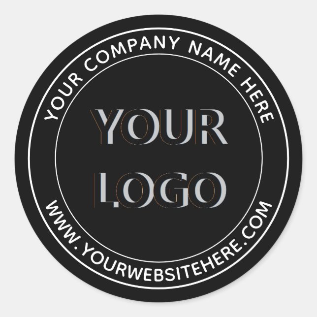 Stickers de texte du logo d'entreprise personnalis (Devant)