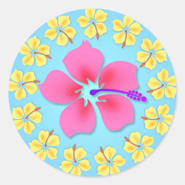 Stickers de toppers hélizienne hélienne Luau Cupca (Devant)