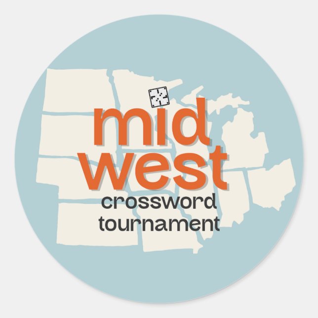 Stickers de tournoi de mot-de-passe du Midwest (Devant)