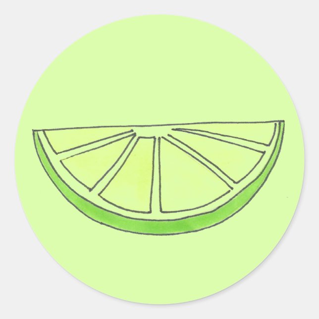 Stickers de tranche de fruits de citron vert (Devant)