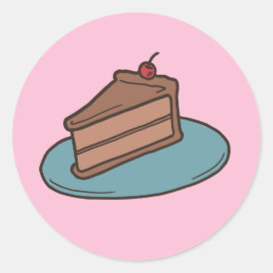 Stickers de tranches de gâteaux