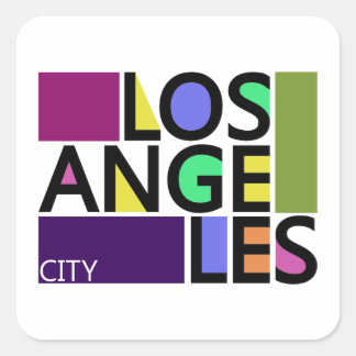 Stickers de typographie moderne de Los Angeles Cit
