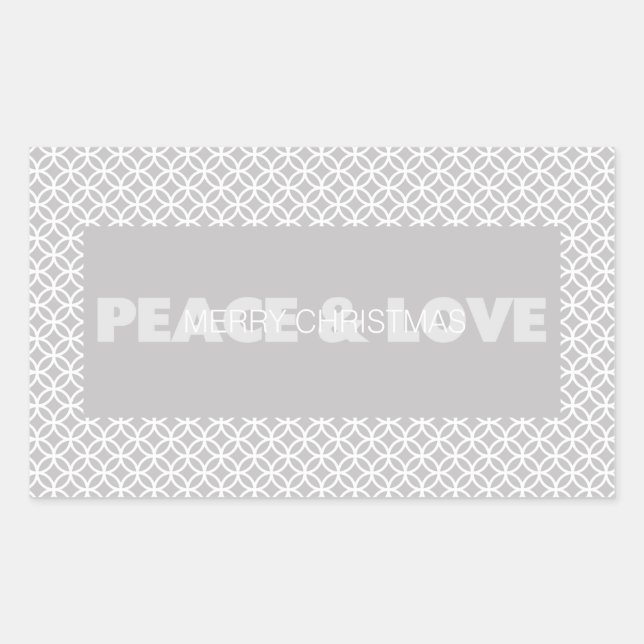 Stickers de vacances Paix et Amour (Devant)