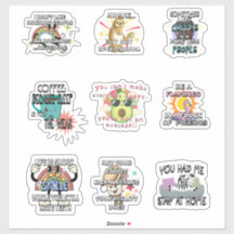 Stickers de vinyle drôle et sarcastique