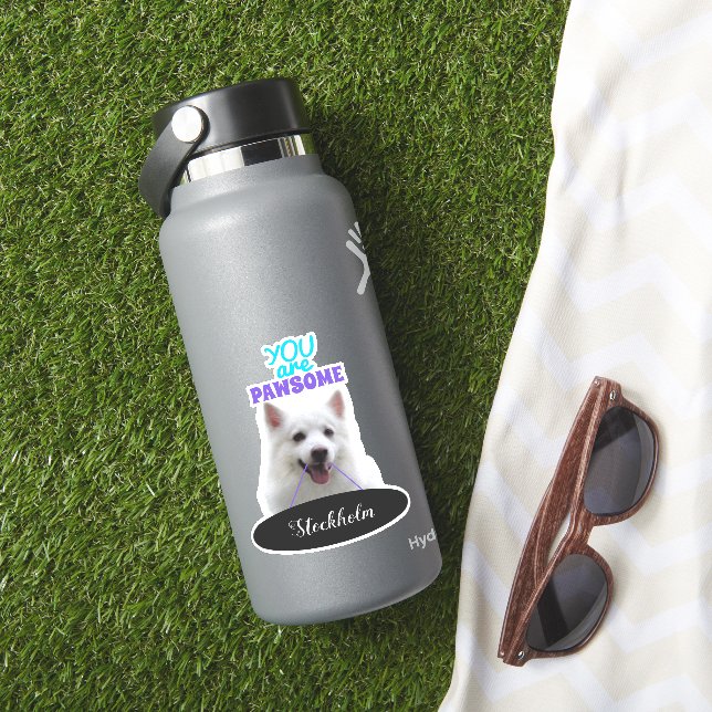 Stickers de vinyle violet brun japonais (HydroFlask Insitu)