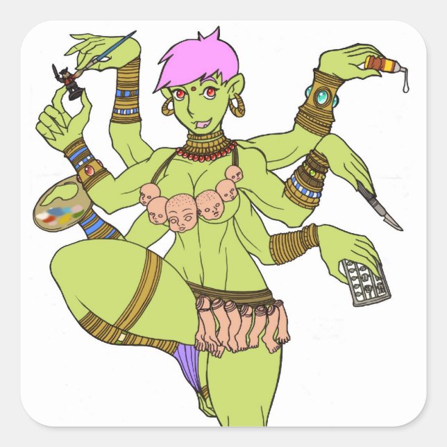 Stickers déesse Kazuzu (Devant)