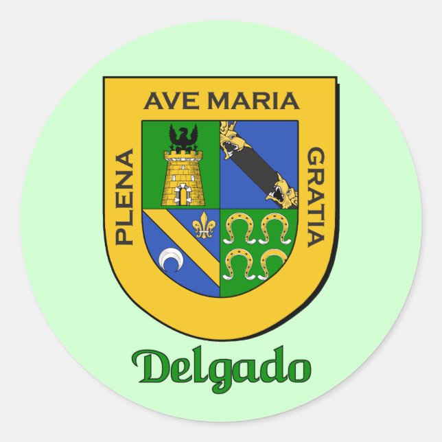 Stickers Delgado Family Shield (Devant)