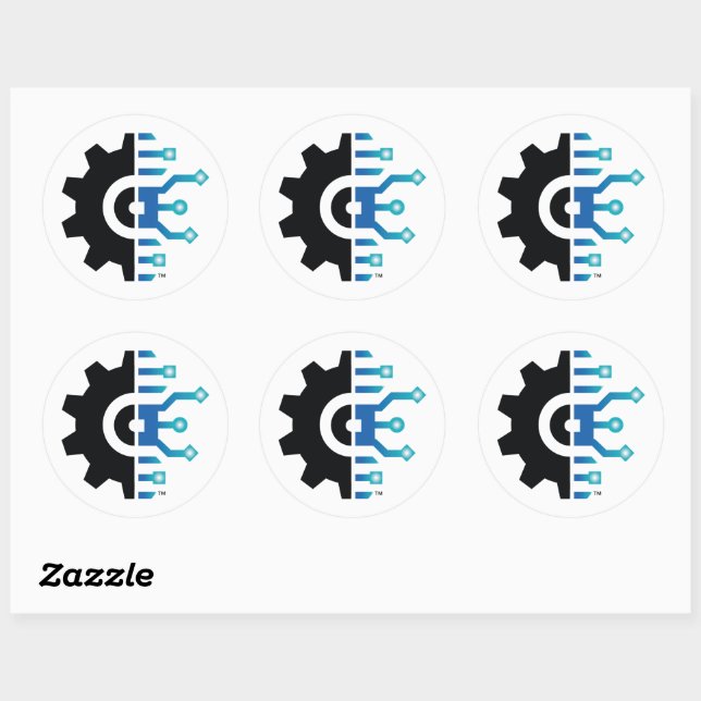 Stickers d'engrenages LoanWorks - Arrondi (Feuille)