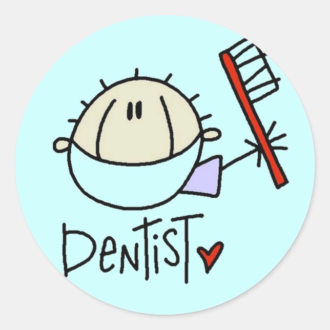 Stickers Dentiste Homme (Devant)