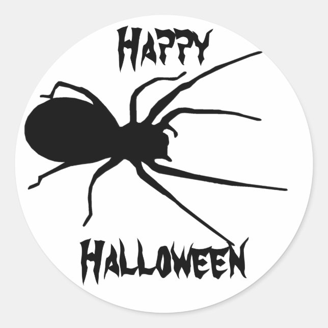Stickers Déplaisant d'Halloween noir (Devant)