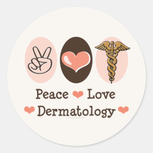 Stickers Dermatologie de Peace Love