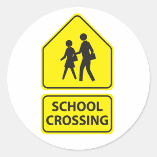 Stickers des panneaux de passage à l'école
