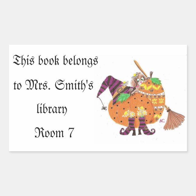 stickers design Halloween 2013 bibliothèque. (Devant)