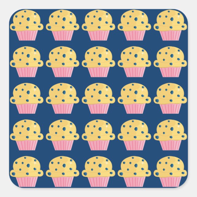 Stickers design mignon Blueberry Muffin (Devant)
