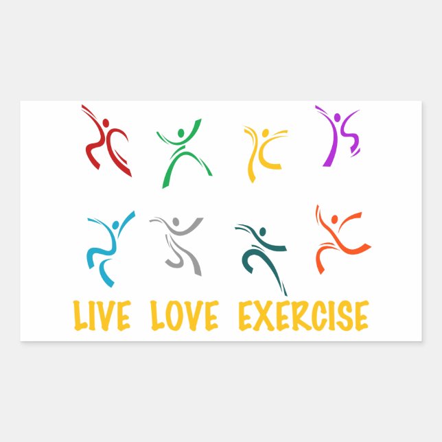 Stickers d'exercice Live Love (Devant)