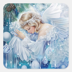 Stickers d'hiver bleu