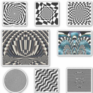 Stickers d'illusion optique