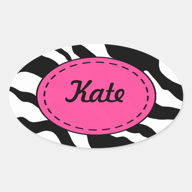 Stickers d'impression Zebra personnalisée (Devant)