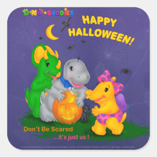 Stickers Dino-Buddies™ - Scène Halloween