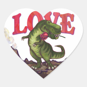 Stickers Dino Love Heart