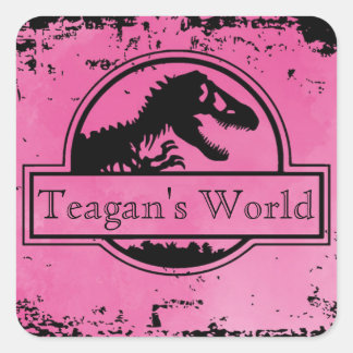 Stickers Dino rose Jurassic