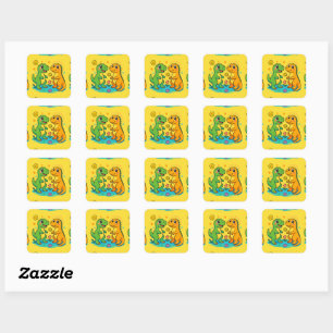 Stickers Dinosaure mignon