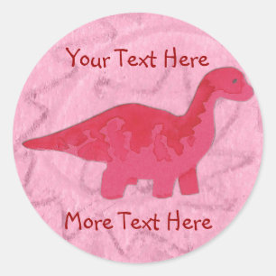 Stickers Dinosaure Rouge