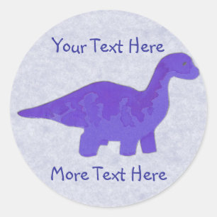 Stickers Dinosaure Violet