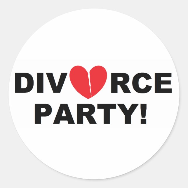 Stickers "Divorce Party" (Devant)