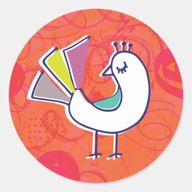 Stickers Doodle Bird (Devant)
