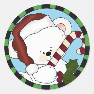 Stickers d'ours de Père Noël