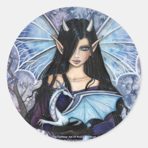 Stickers Dragon Fairy gothique par Molly Harrison