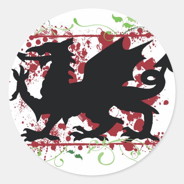 Stickers dragon gallois (Devant)