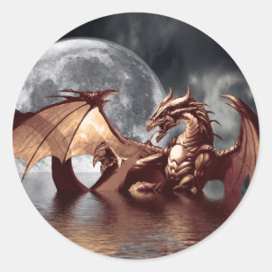Stickers Dragon & Lune