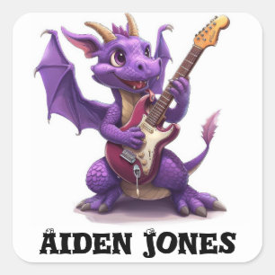 stickers dragon personnalisées colorés