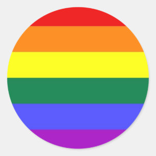 Stickers drapeau arc-en-ciel