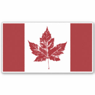Stickers Drapeau cool Canada Rétro Souvenirs canad