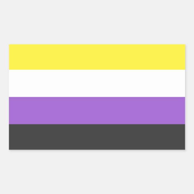 Stickers Drapeau Non Binaire (Devant)