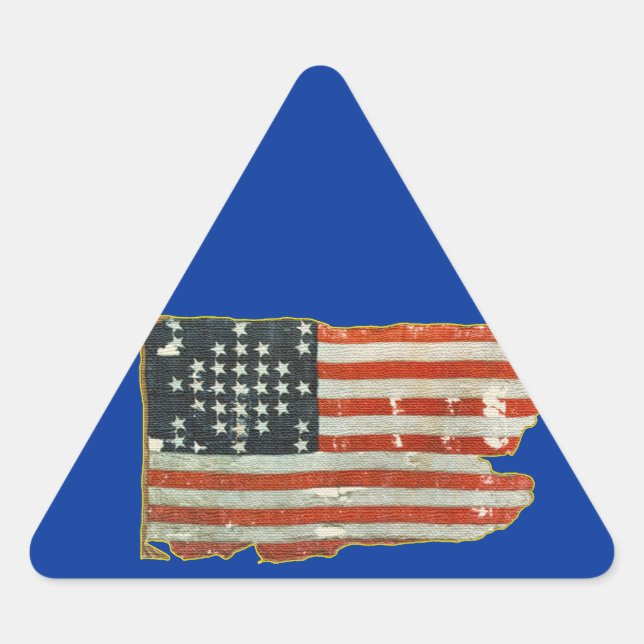 Stickers Drapeau vintage américain (Devant)