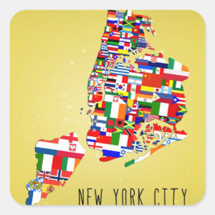 Stickers drapeaux du quartier de New York