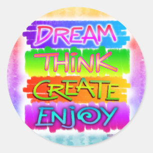 Stickers - Dream Think Create Enjoy