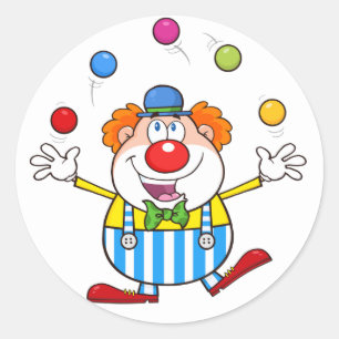 Stickers Drôle de Jonglage Clown